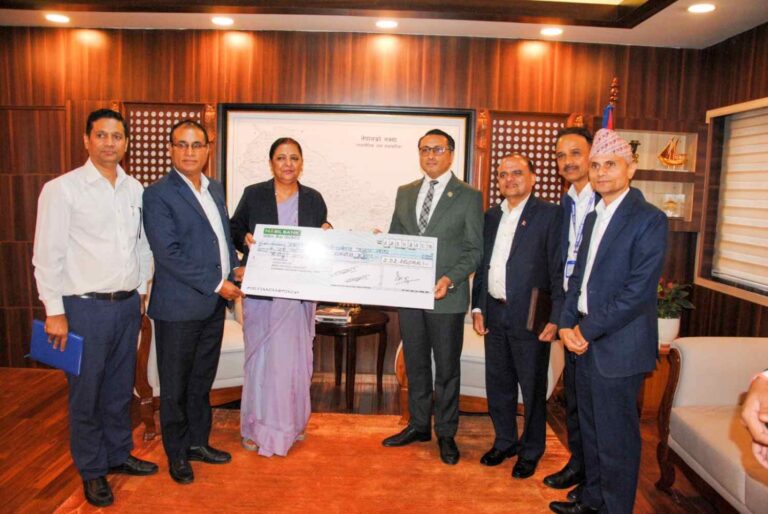 नेपाल टेलिकममा कर्मचारीहरूको तर्फबाट प्रधानमन्त्री उद्धार कोषमा दुई करोड दुई लाख छब्बिस हजार छैसठ्ठी रुपैयाँ हस्तान्तरण गरिए